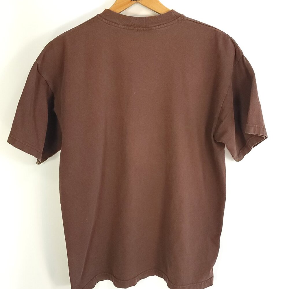 Vtg Bullwinkle Graphic T-Shirt Men's Large Brown Stanley Desantis Distressed 90s - Picture 11 of 14